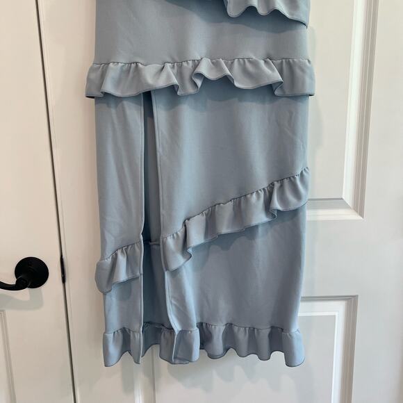 Show Me Your Mumu Women's Greta Dress‎ in Steel Blue Stretch Size M - Picture 9 of 9